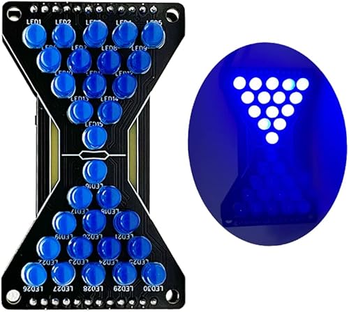 Kit de práctica de soldadura reloj de arena electrónico Led DIY Kits de práctica Junta de práctica Blue Ray Ensamblar Soldadura Práctica Divertido