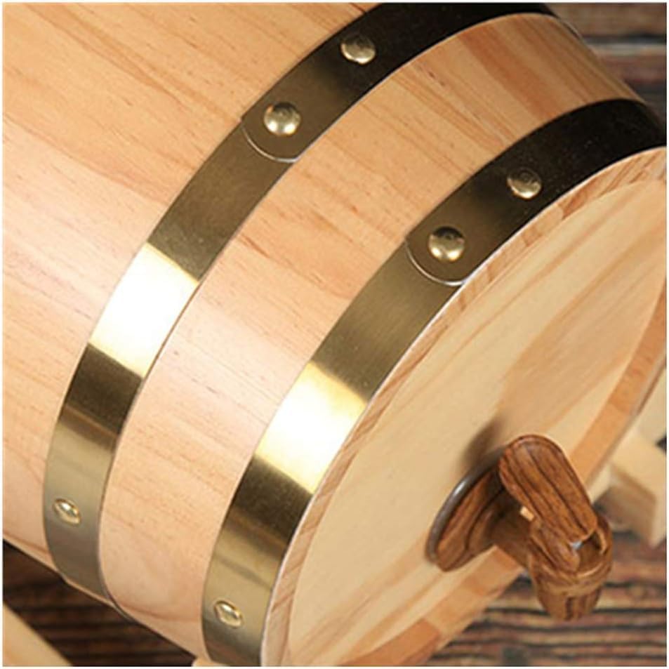 Wine Barrel Solid Wood Barrels 5L/10L/20L/50L Wine Barrel, Special Wood Wine Barrel Dispenser, Aged Or Stored Red Wine, Whiskey, Beer, Cocktail, Vinegar, Etc.