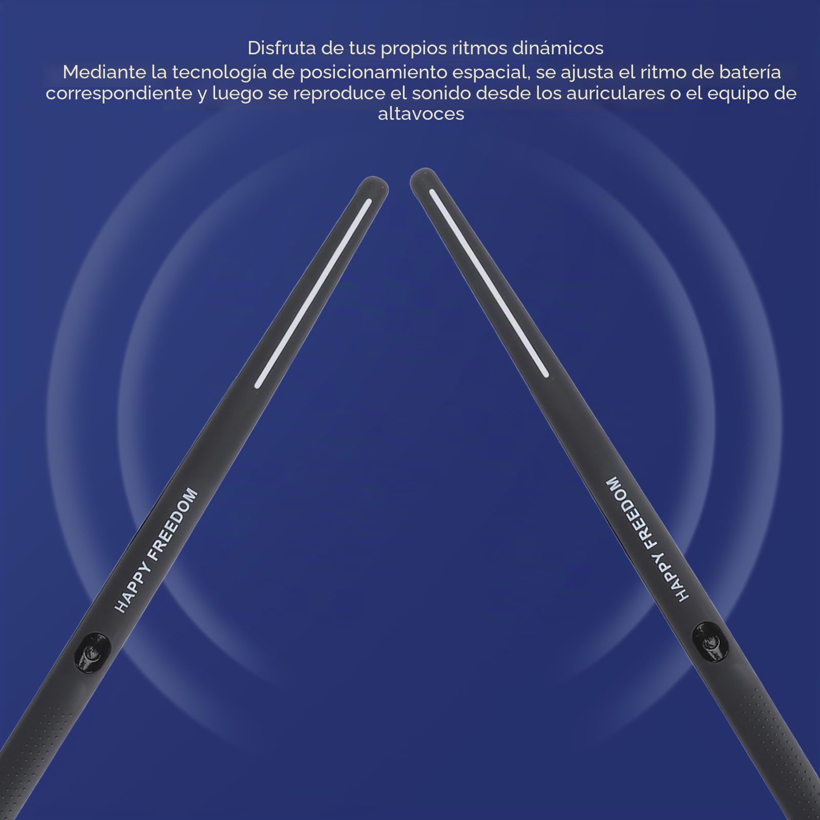 Pocket Drum 2 Plus Batería, Sensor de Movimiento, Tecnología de Realidad Portátil, Baquetas de Aire con Baquetas, Pedales, Función USB Midi, 8 Sonidos, Batería