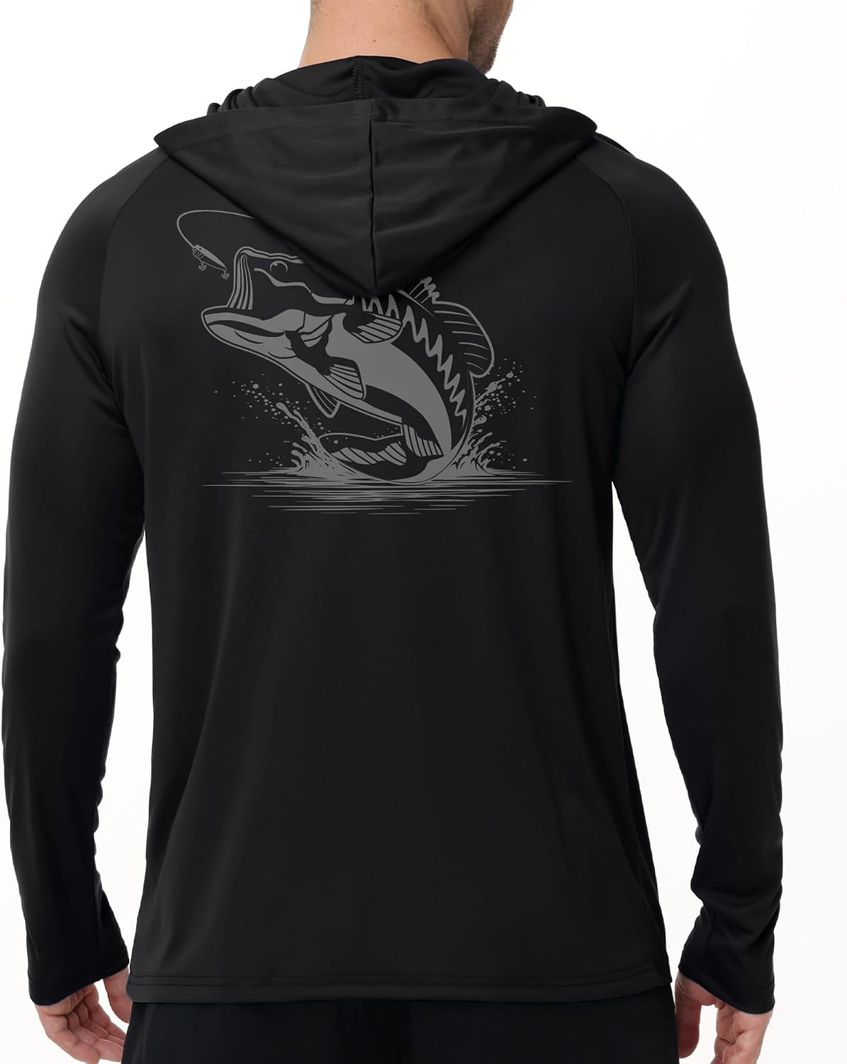 ZITY Fishing Shirts for Men UPF 50+ Sun Protection Hoodie Long Sleeve Rash Guard Lightweight Quick Dry UV Shirt
