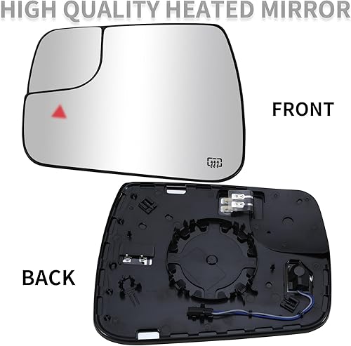 Miniatura 8 de Espejo lateral del pasajero de repuesto para Dodge Ram 1500 2500 2019 2020 2021  Espejo lateral derecho, espejo retrovisor de vidrio con calefacción