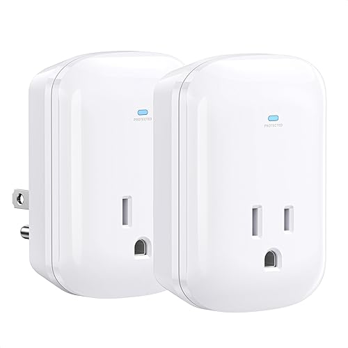 Cable Matters - Paquete de 2 protectores de sobretensiones de salida única de 1350 julios para TV, PC, Xbox, PS5, refrigerador, cinta de correr,