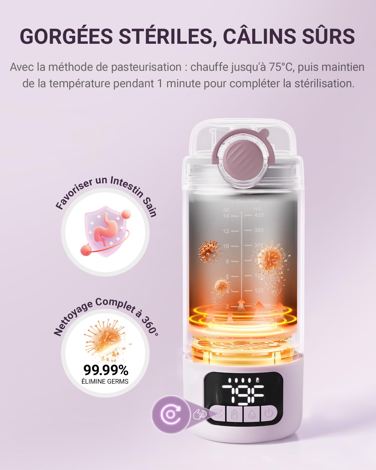 Comfyer Chauffe Biberon Portable