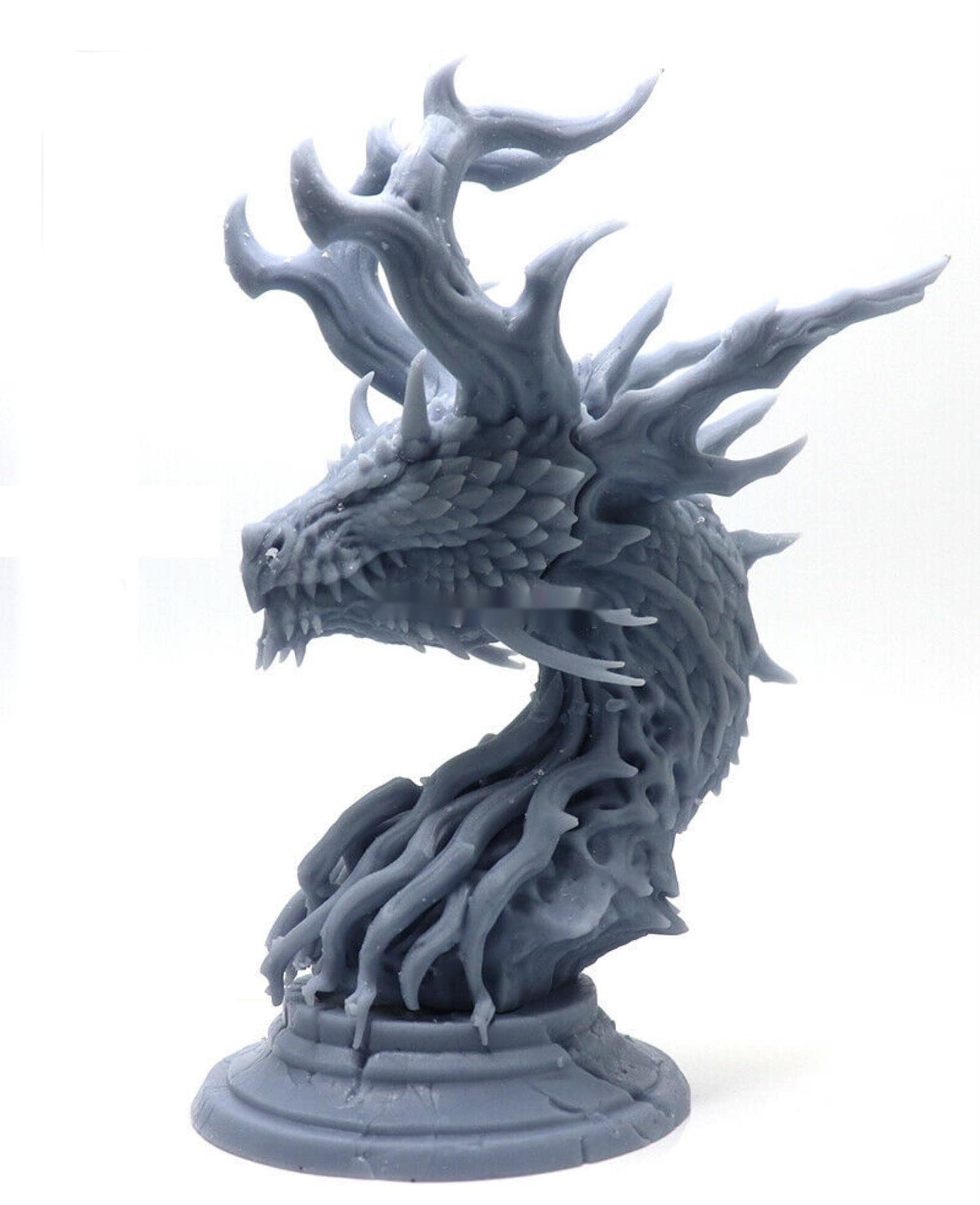 ZHANGJING 75MM Resin Model Kits Dragon Forest Büste Figur unmontiert unlackiert DA-085