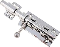 Vista 7 de Pestillo de puerta de perno deslizante, cerrojo de acero inoxidable 304 de 6.3 pulgadas con orificio de candado de 0.394 pulgadas, cerrojo de 0.55