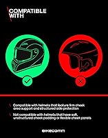 Vista 10 de BIKECOMM BK-S2 - Intercomunicador de auriculares Bluetooth para motocicleta, altavoces inalámbricos de alcance de 3,937.0 ft, sistema