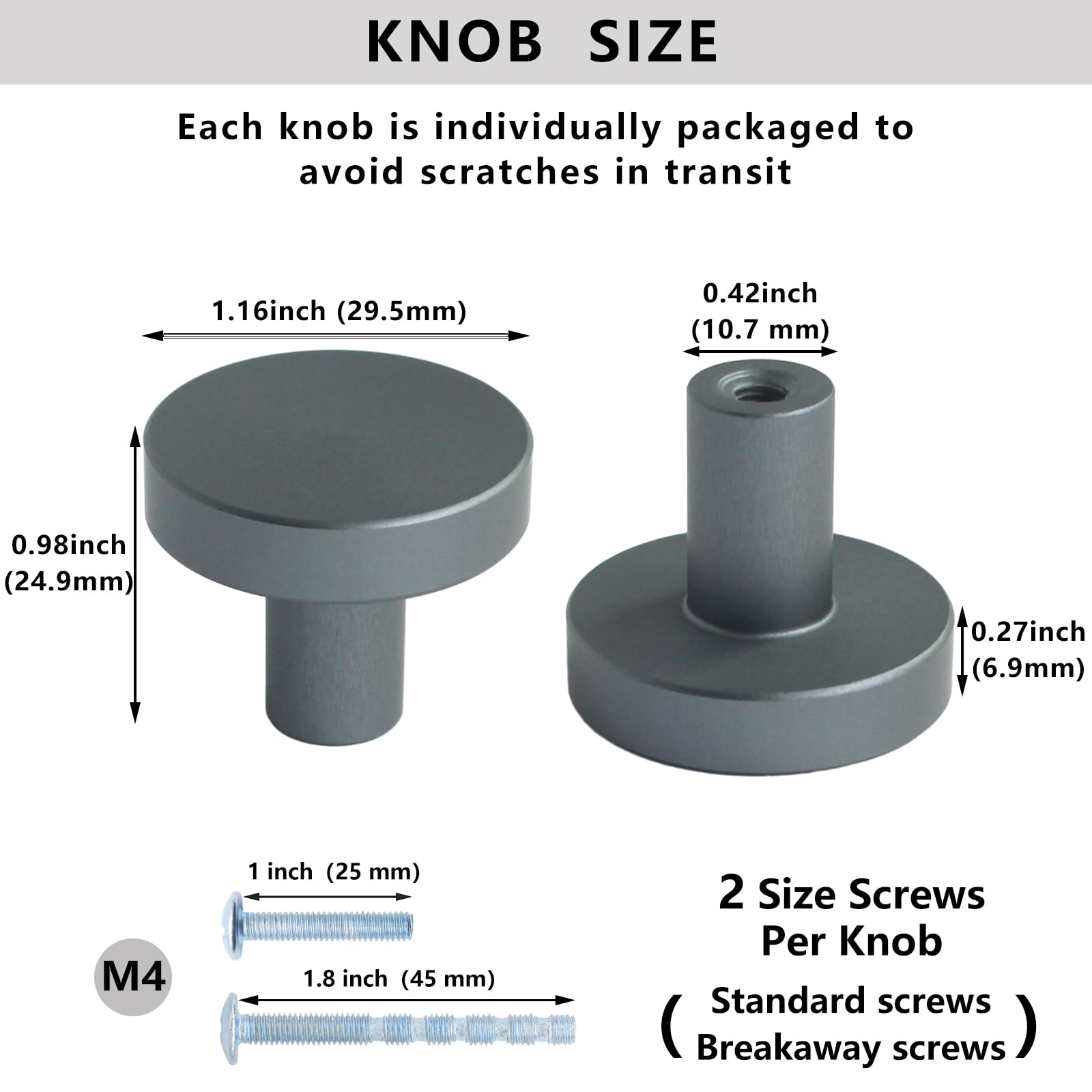slim fit dress slacks Minimalist Zinc Alloy Round Cabinet Knobs Dresser Konbs – KAHO Hardware main image 1