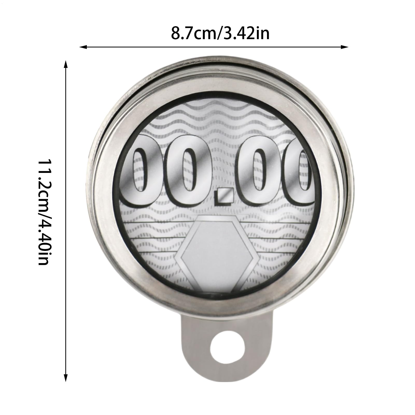 Genérico Motorcycle Tax Disc Holder, Aluminum Alloy with Waterproof Seal, Includes Hex Key, Compatible with Scooters and Motorcycles