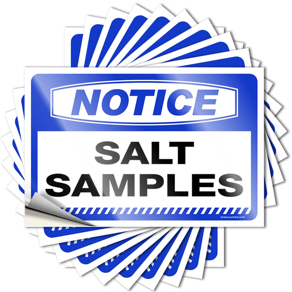 Mechanic Stickers Notice Salt Samples Stickers 10 Pcs Automotive Sticker Pack Tool Decal(8X12CM)
