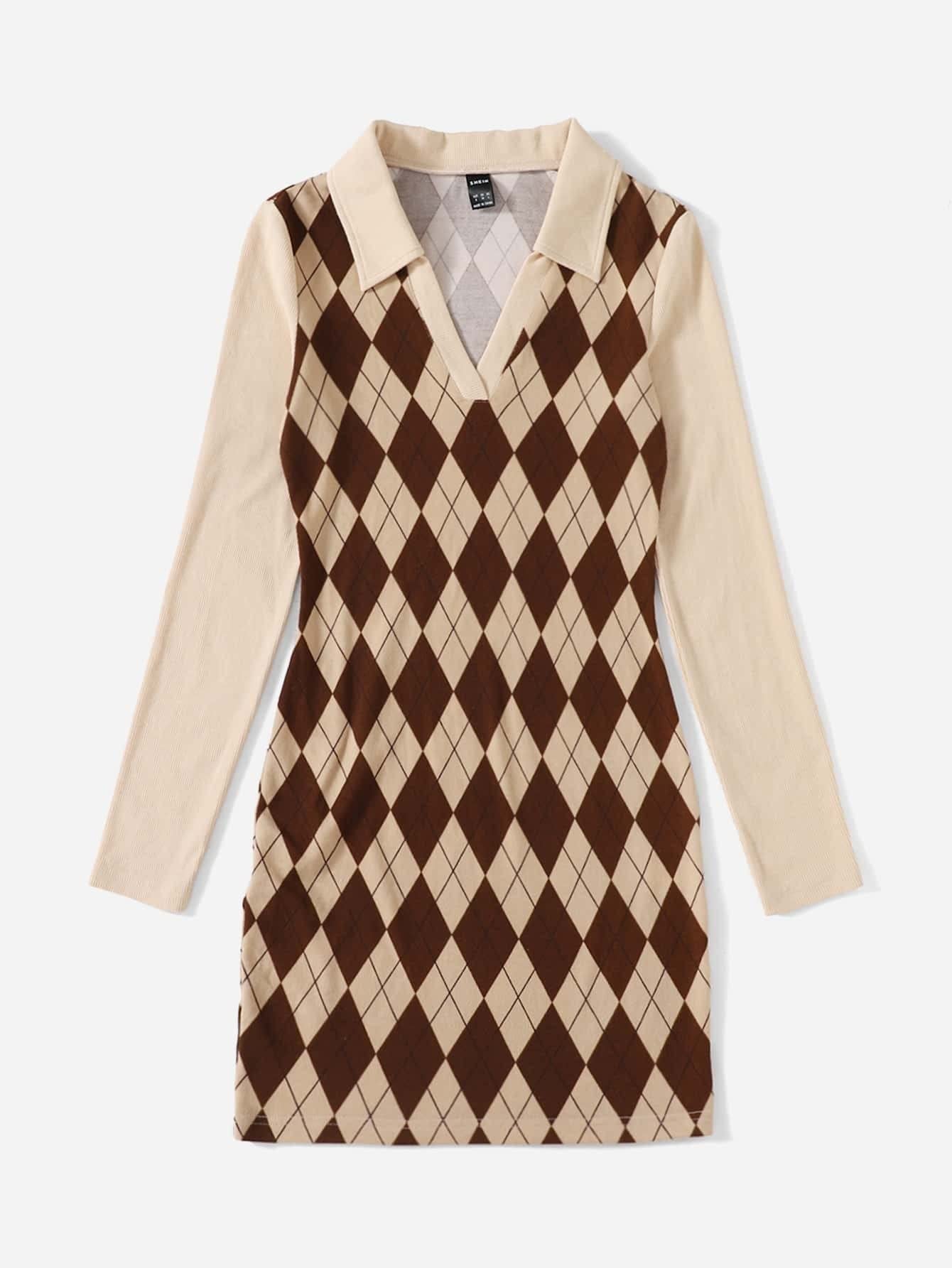 Amazon.com: Neeno Women's Dresses Argyle Print Collared Dress Dress for Women (Color : Multicolor, Size : Medium) : Clothing, Shoes & Jewelry Amazon.com: Neeno Women's Dresses Argyle Print Collared Dress Dress for Women (Color : Multicolor, Size : Medium) : Clothing, Shoes & Jewelry