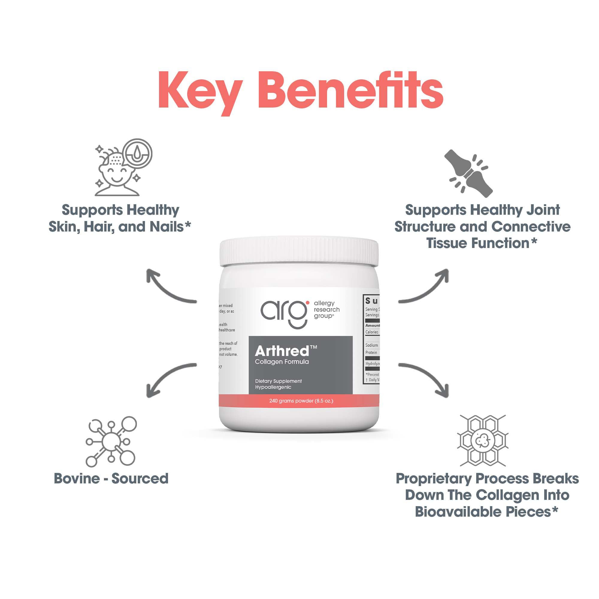 ARG Arthred Collagen Powder, Connective Tissue, 8.5 oz — Amazon image 5