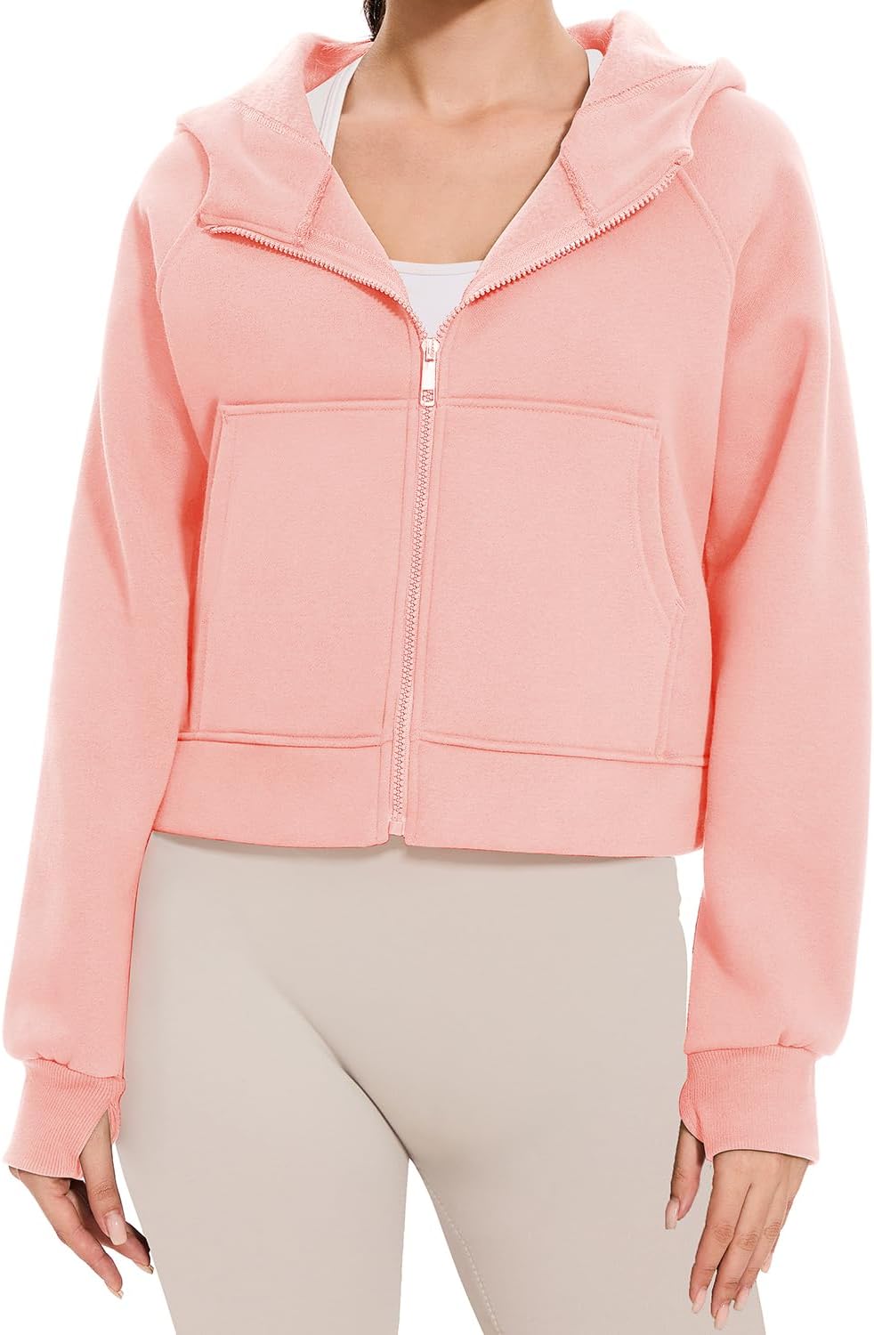 Cosy Pyro Womens Zip Up Hoodies Fleece Jackets Long Sleeve Sweatshirts Fall Fashion Outfits 2025 - Image 2