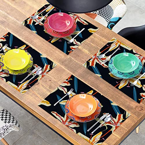 Set de table antidérapant et résistant à la chaleur lot de 6 - 8