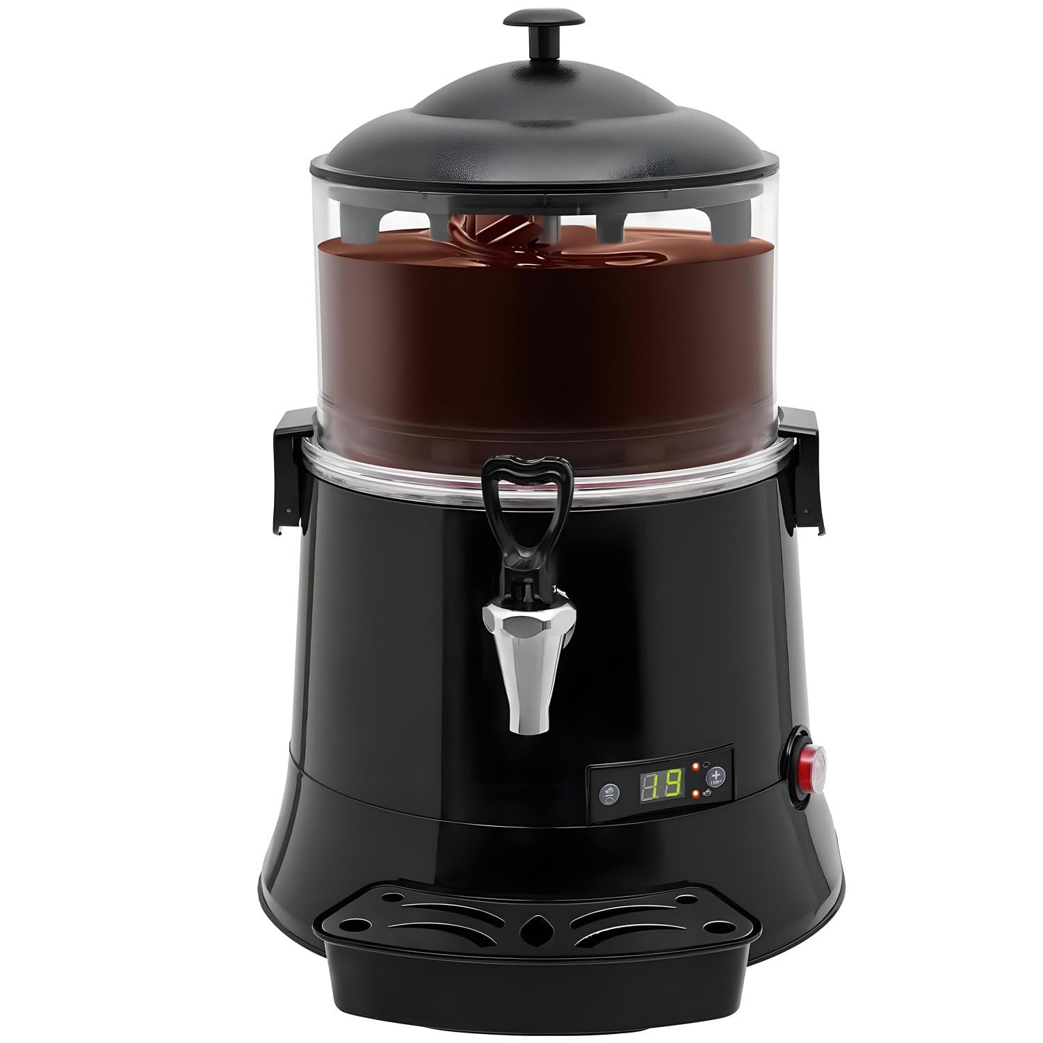 CelyToe Hot Chocolate Dispenser 400W 5L/10L, with Adjustable Temp Black-5L