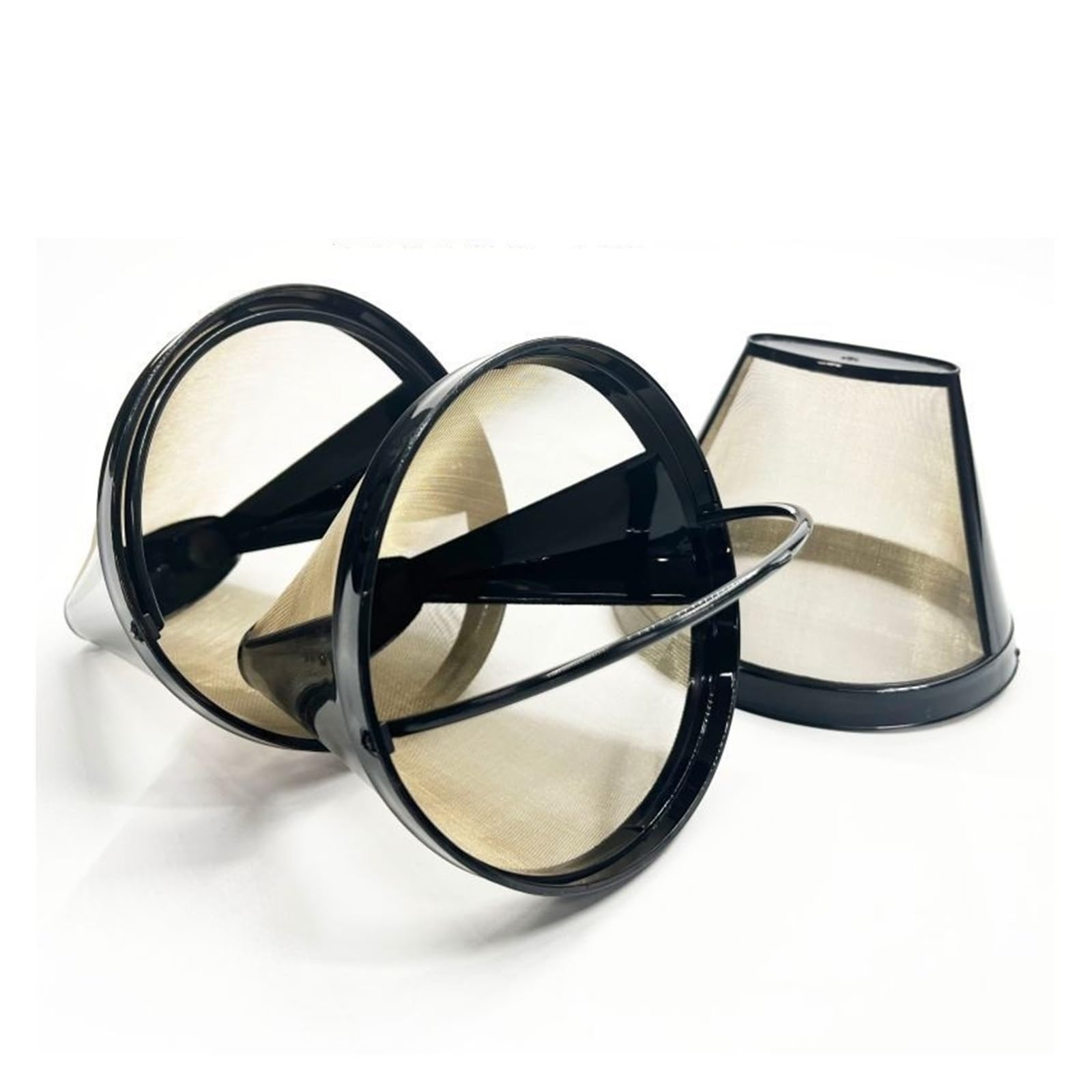 1/3 Stücke Kegelform Permanent Kaffeefilter Netzkorb Edelstahl Wiederverwendbare Küche Coffeeware Kaffeefilter Teebrauer(3pcs)
