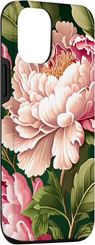 Miniatura 27 de Funda para iPhone 11 Pro Max con diseño de flores de peonía rosa