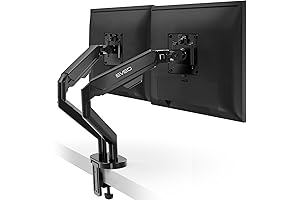 EVEO Premium Dual Monitor Mount for Productivity Workstations