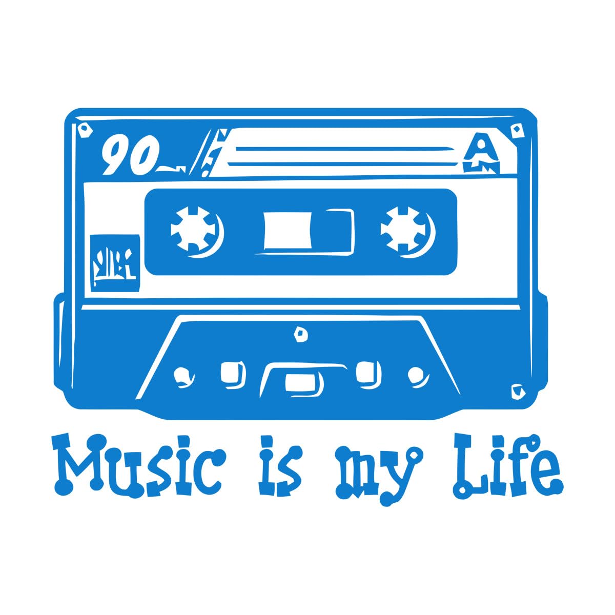 Retro Magnetic Tape Vinyl Wall Sticker Music wall Art Decor Decals for Kids Room Bedroom girs Room Decoration DIY murals Large - 57x73cm