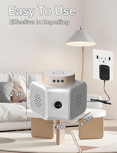 Miniatura 5 de Repelente de plagas, enchufe ultrasónico, repelente de ratones, roedores, ardillas, ratas, murciélagos, repelentes ultrasónicos, control de plagas,