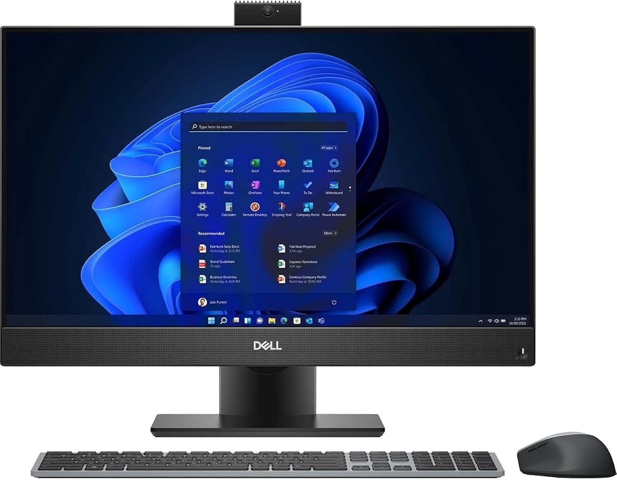 Dell OptiPlex 7000 7400 All in One 27" FHD Desktop Computer PC, Intel Core i7 12th Gen i7-12700 2.10 GHz, 16 GB RAM DDR4 SDRAM, 512GB SSD Hard Drive, Keyboard & Mouse, Windows 11 Pro (Renewed)