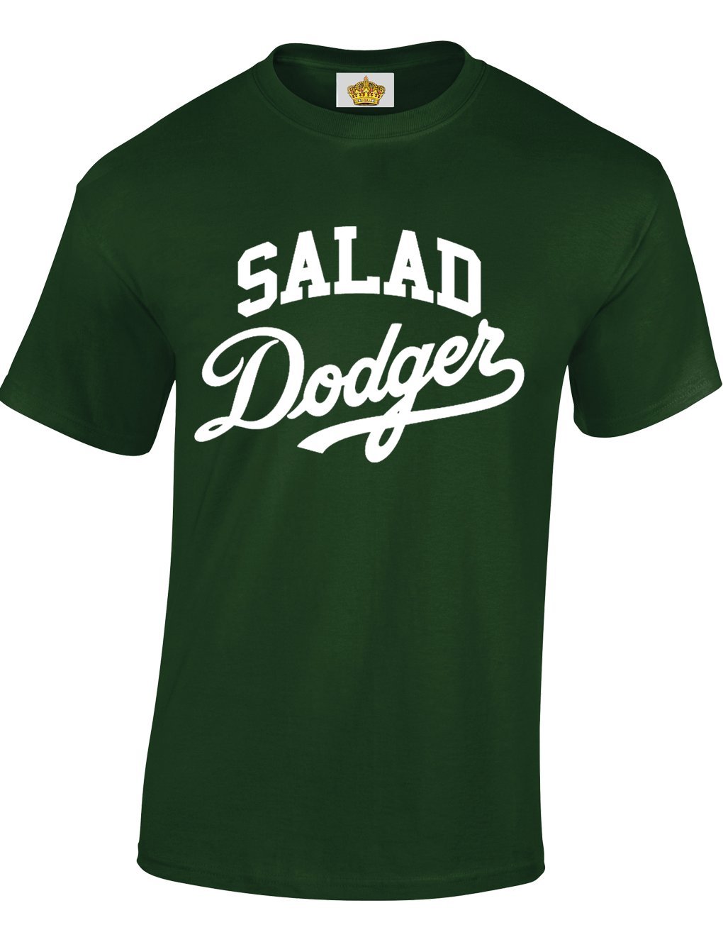 Crown Designs Salad Dodger Funny Cool for Men & Teenagers T-Shirts Tops - Dark Green/XX-Large