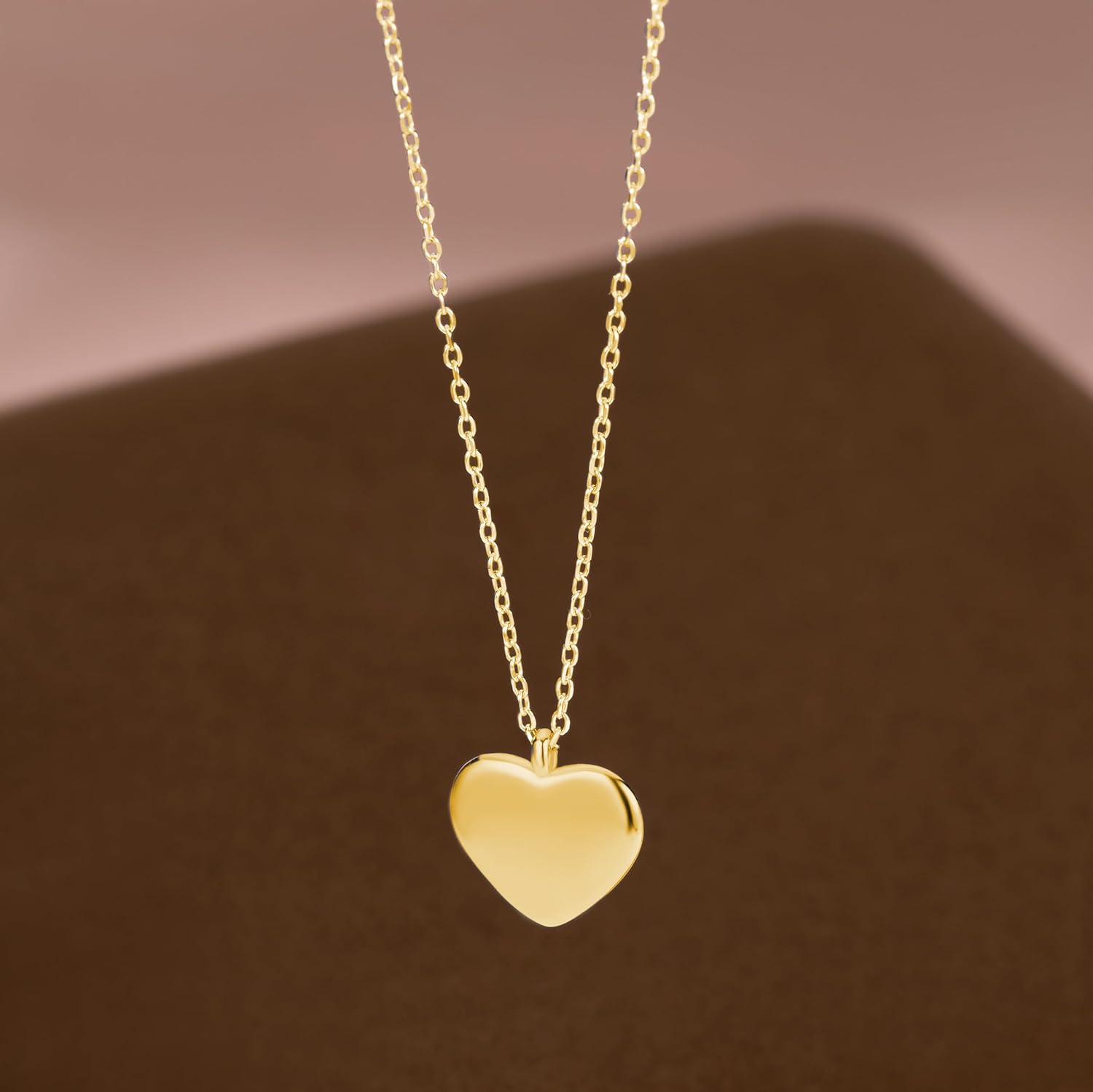SLUYNZ 925 Sterling Silver Love Heart Choker Necklace for Women Teens Simple Love Heart Pendant Necklace Chain for Mother's Day