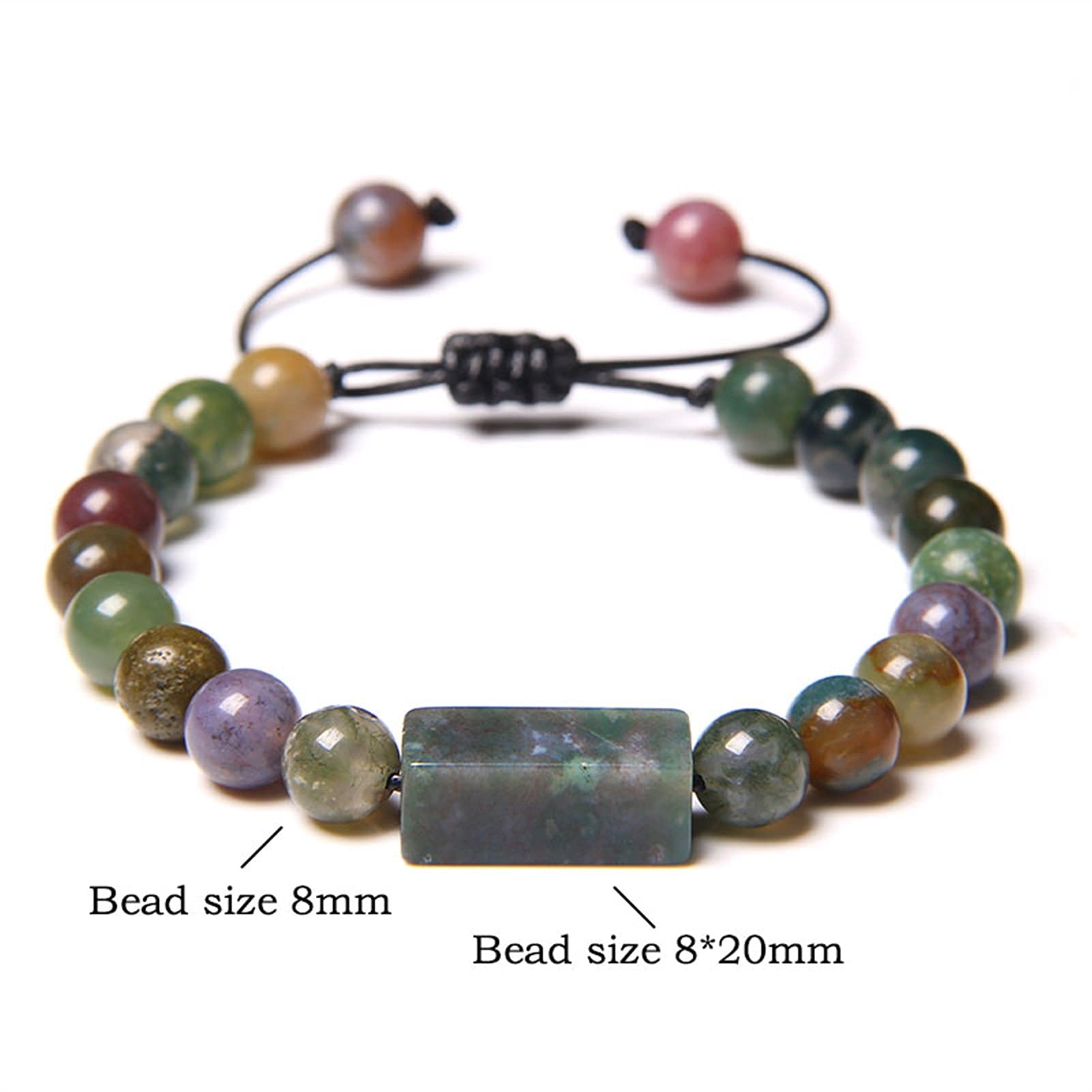 Naturstein-Armband, handgefertigt, geflochtene Armbänder, Herren, natürliches Lapislazuli-Stein, Perlenarmband für Frauen, Minimalismus, Verstellbarer gewebter Seil-Schmuck, Armband-Schmuck