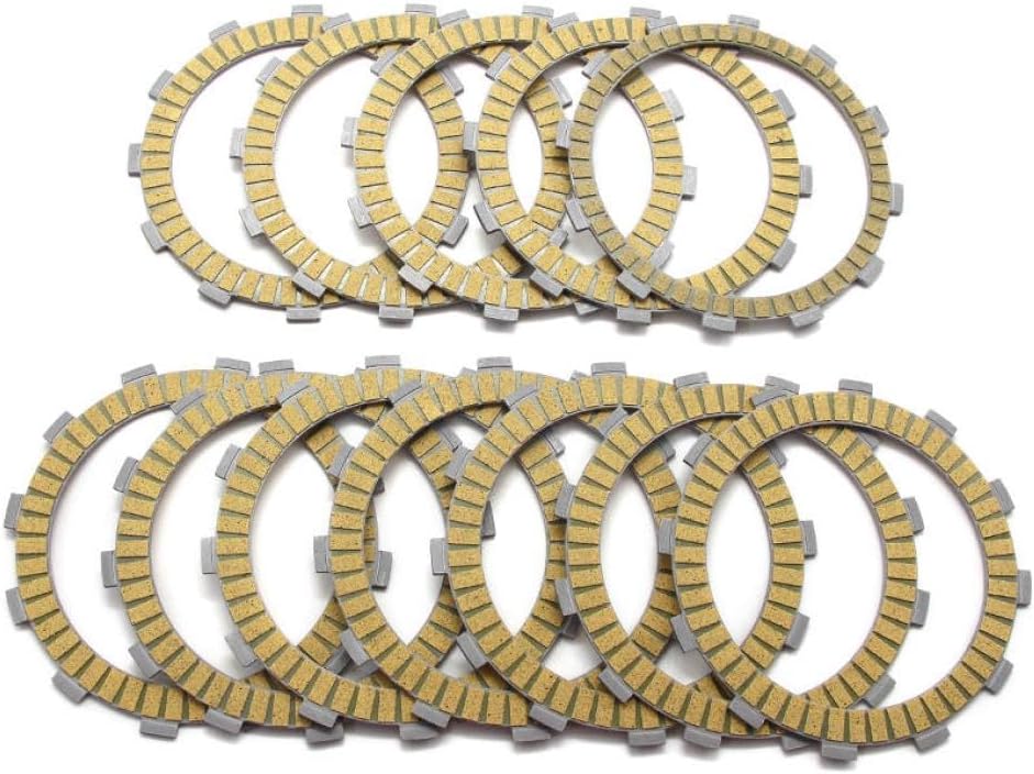 Motorcycle Clutch Friction Disc Plate Kit 13088-1131 11 13088-1140 1 Compatible With Automotive Motorcycle Parts ZX1200-A1H 2000 For Part Number 13088-1131 11 13088-1140 1