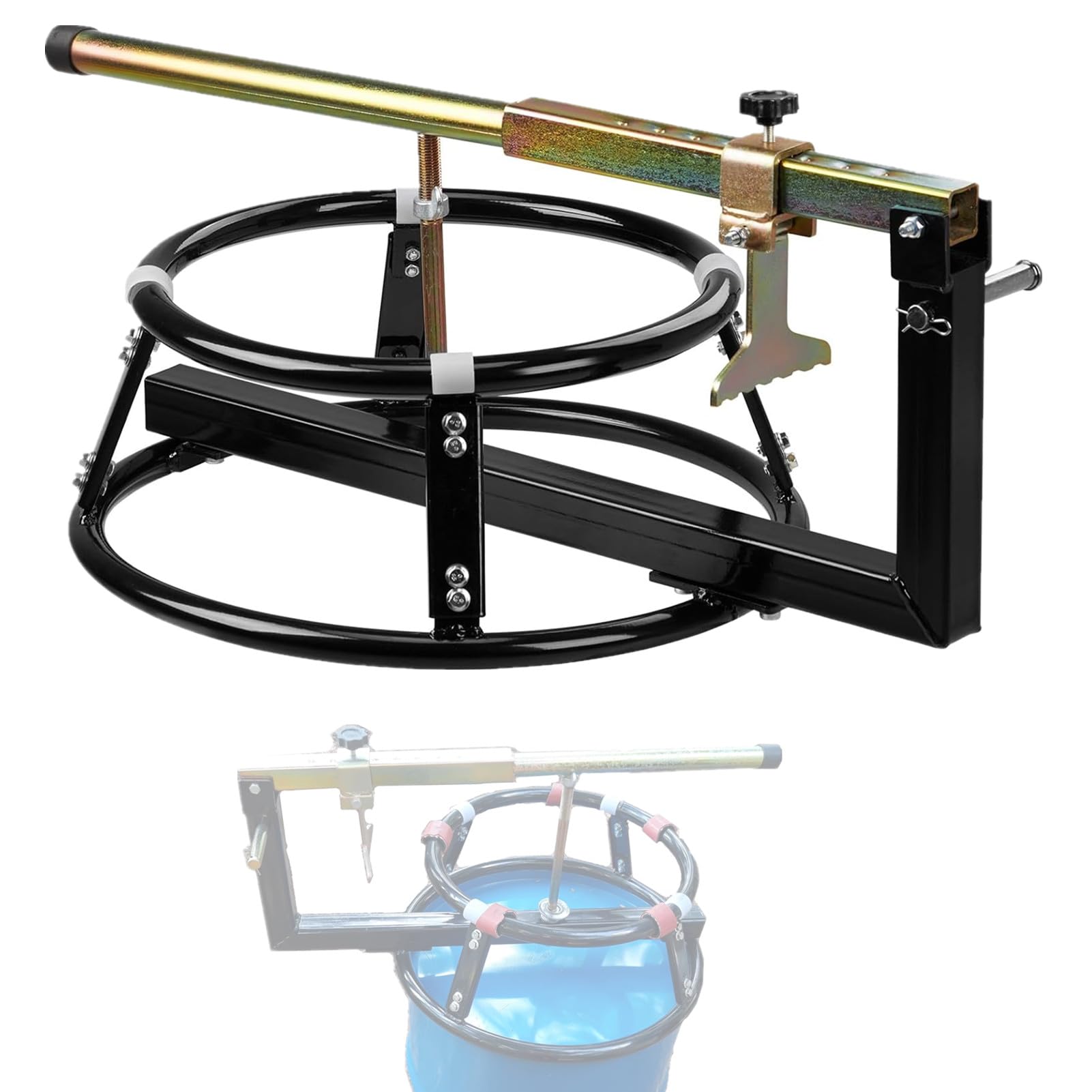 Tire Change Stand for 16in to 21in Tires Motorcycle Dirt Bike Bead Breaker Mount, Black