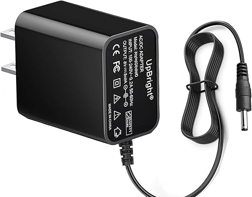 UpBright Adaptador de 9 V CACC compatible con Pyle PPHP1244B PPHP1044B 7.4V 2200mAh batería de iones de litio inalámbrico portátil Bluetooth PA