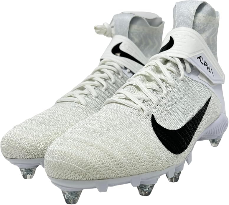 Nike Alpha Menace Elite 2 Men's Football Cleats White/Black/Grey CI1530-100 11.5 US Detachable Cleats3