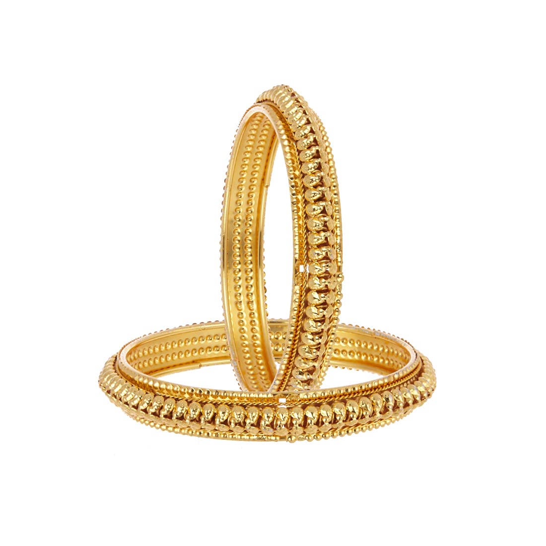 KENNICE Traditional Gold-Plated Designer Bangles Set Of 2 Jewellery For Women & Girls (B09NTGG8WN) Amazon Price History, Amazon Price Tracker