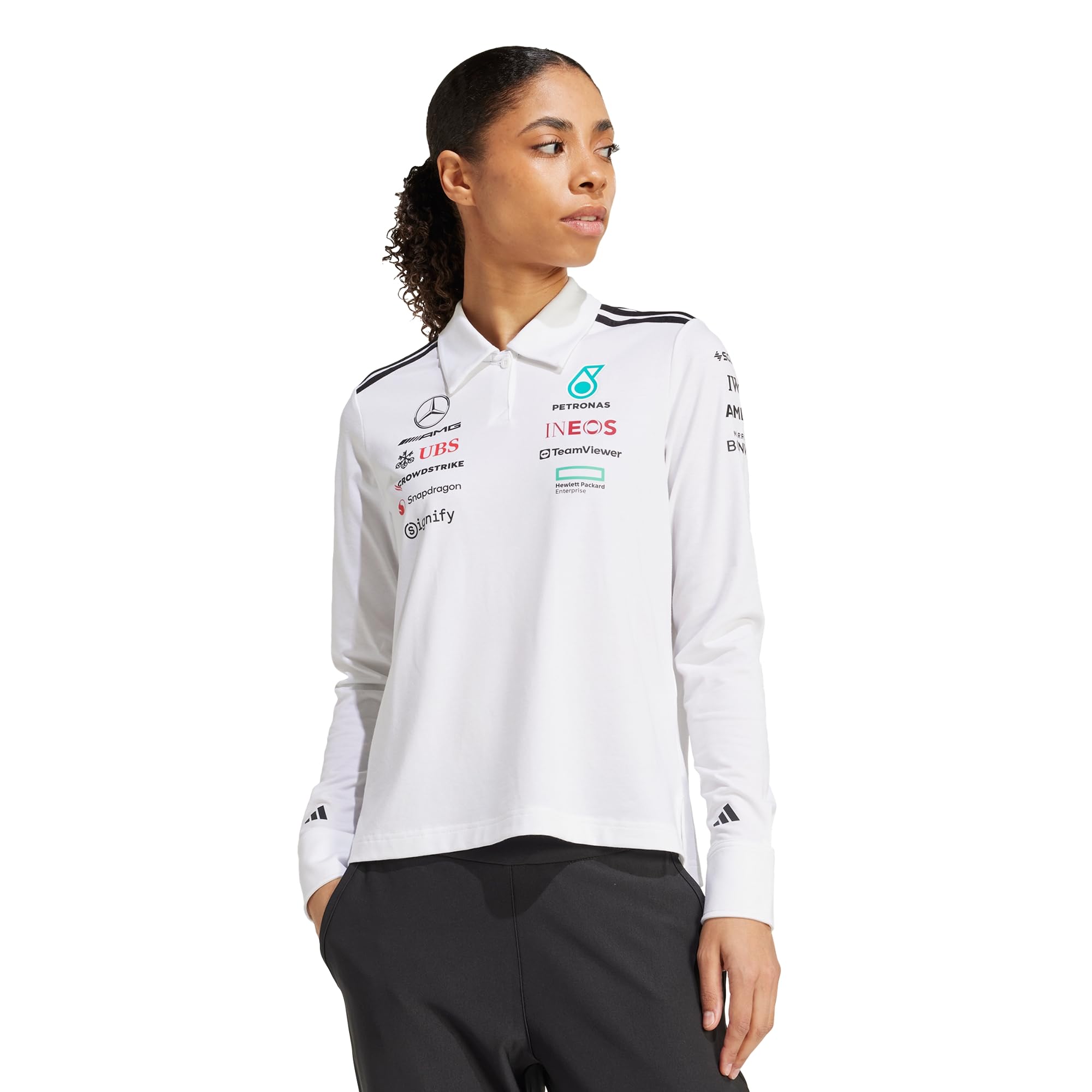 Adidas Mujer Mercedes - AMG Petronas Formula One Team Team Polo Long Sleeve Women