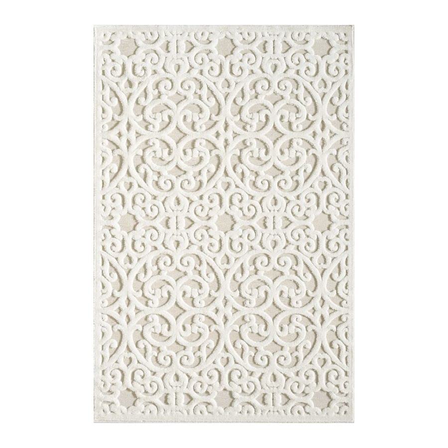 Toutapis - Tapis crème - RIO 614 - rio-06614-white - Rectangle, 140*200