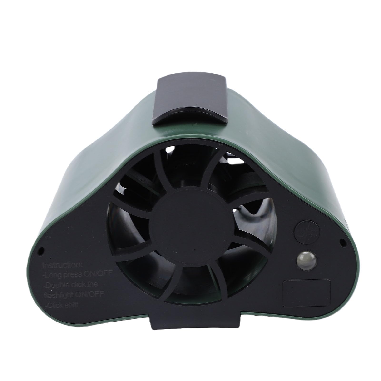 Asixxsix Ventilateur de Taille Portable, 12 000 MAh Rechargeable à Clip sur Ventilateur de Refroidissement Personnel avec Affichage LED 6 Vitesses, de Ceinture Portable Mains (GREEN)