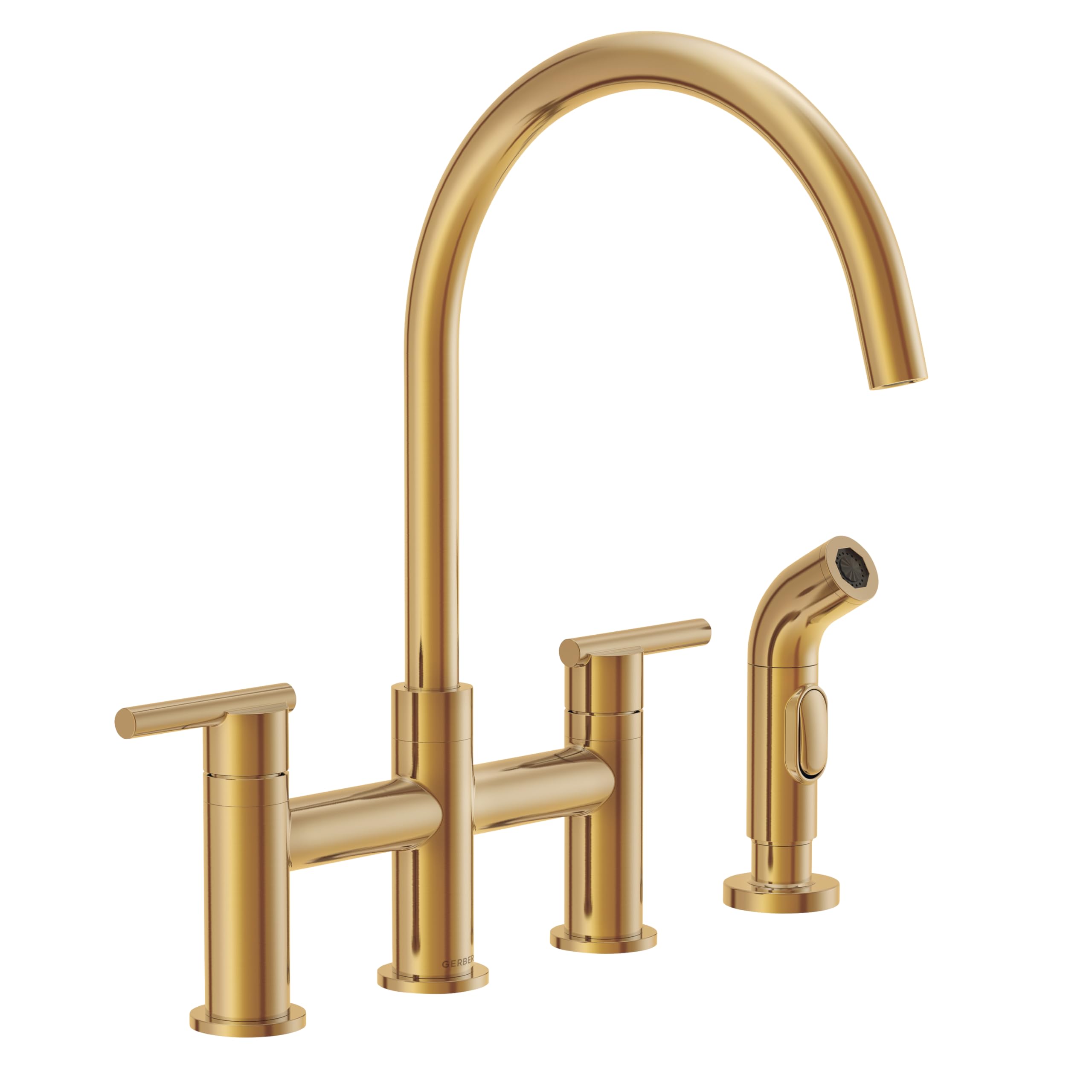 Gerber D424458BB Parma 2H grifo de cocina, bronce cepillado