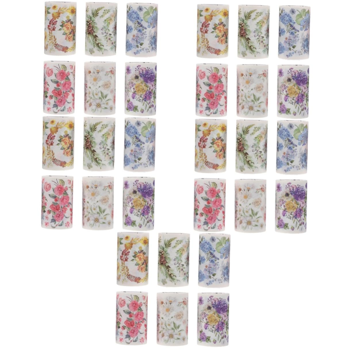 OSALADI 5 Sätze Washi Tape Dekoratives Klebeband Für Scrapbooking Und Bastelarbeiten Vielfältige Designs Pro Für Projekte Und 6 Rollen * 5