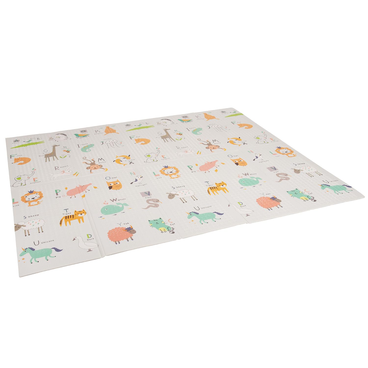 KiddyMoon Tappetino Da Gioco Per Bambini Tappeto Gattonamento In Schiuma Reversibile Pieghevole Tappeto Neonato Impermeabile Con Motivi Educativi Per Interni Ed Esterni 180X200x1cm, Arancione-Circo