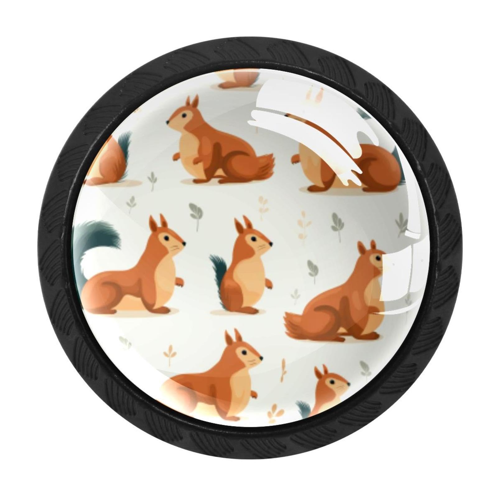 Chenzzzz Multicolored 12 4 Pack Squirrel Drawer Knob Cabinet Hardware