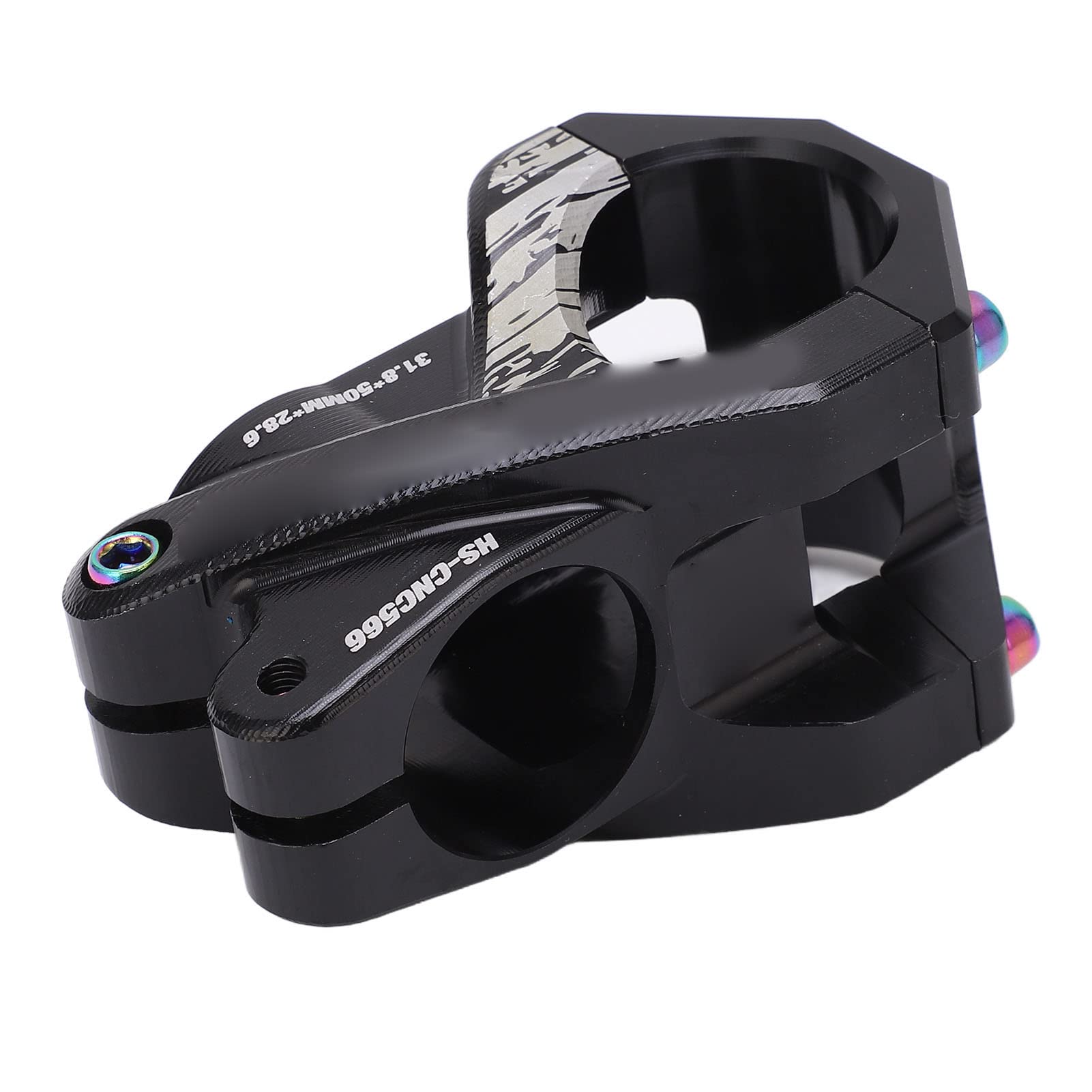 Kierownica rowerowa STEM lekki moment wydrążony otwór rzeźbiony design akcesoria do kierownicy roweru górskiego rower szosowy stop aluminium 50 mm 31,8 mm 28,6 mm 40 mm 0 °