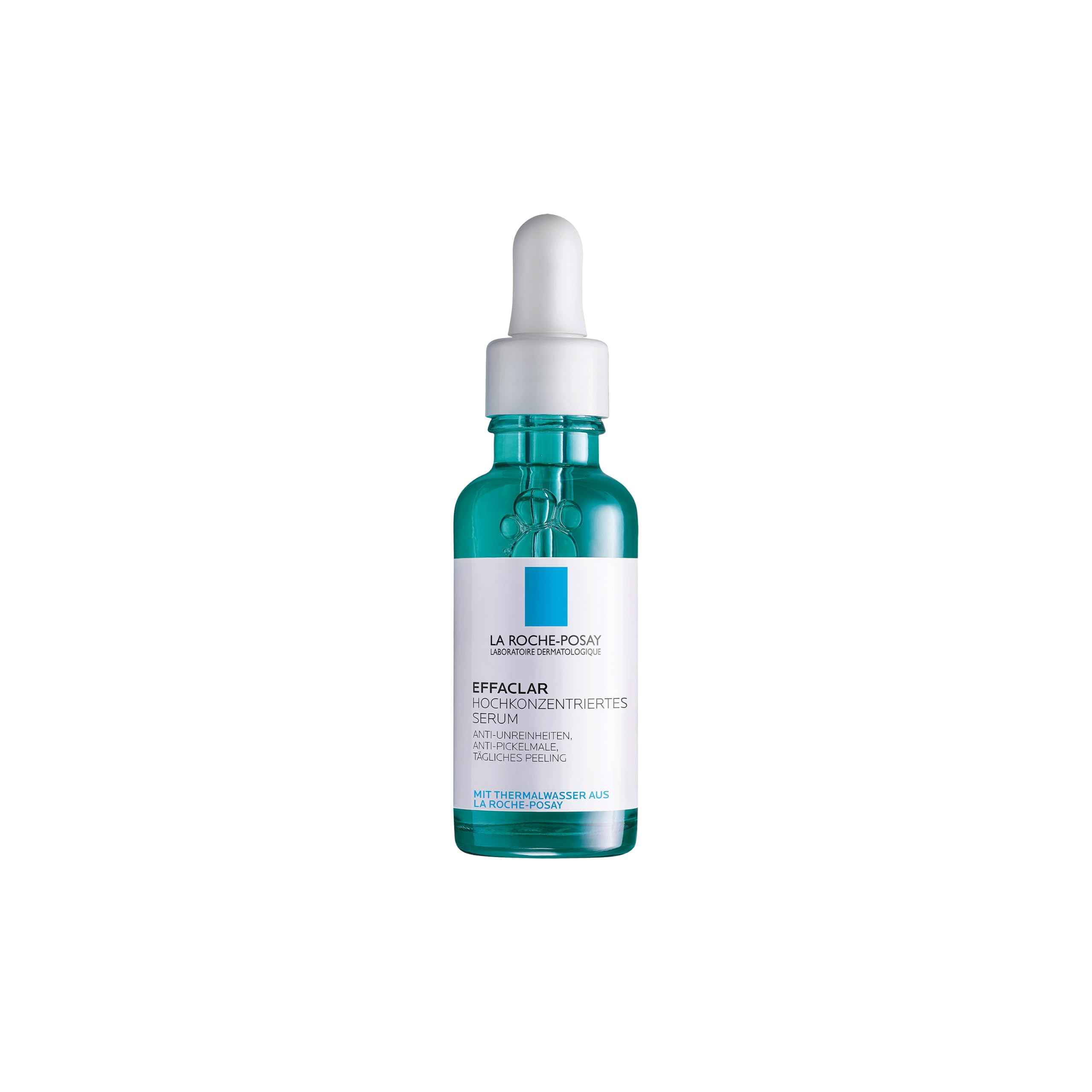 La Roche Posay Hochkonzentriertes Serum, Für fettige, zu Akne neigende Haut, Mit peelender Wirkung, Porenverfeinernd, Mit Niacinamid und Salicylsäure, Effaclar, 30 ml