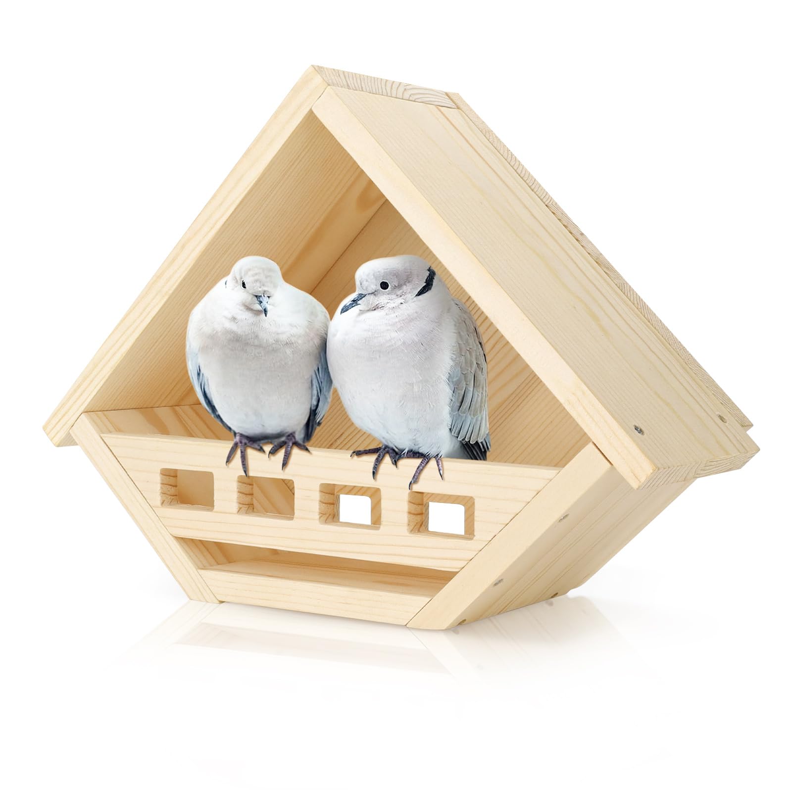 Amazon.co.jp: 鳩の巣箱、木製の鳩の鳥の家、屋外用防水バードハウス