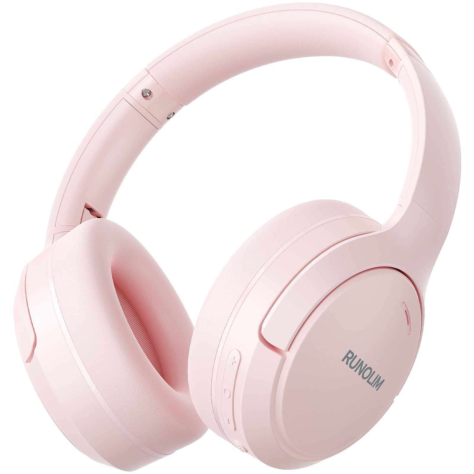RUNOLIM Active Noise Cancelling Headphones, Wireless Bluetooth Over Ear