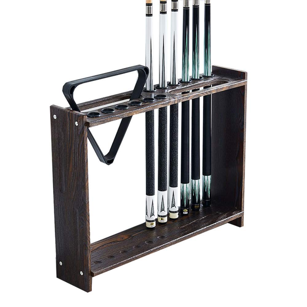 Buy Pool Cue Rack,Wood Pool Cue Rack Floor Stand Holds 12 Pool Billiard