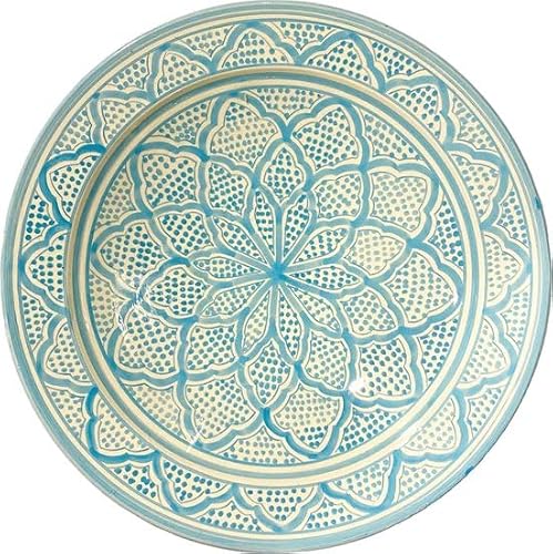 Ciotola marocchina in ceramica dipinta a mano 35 cm - Insalatiera - Cesto per frutta