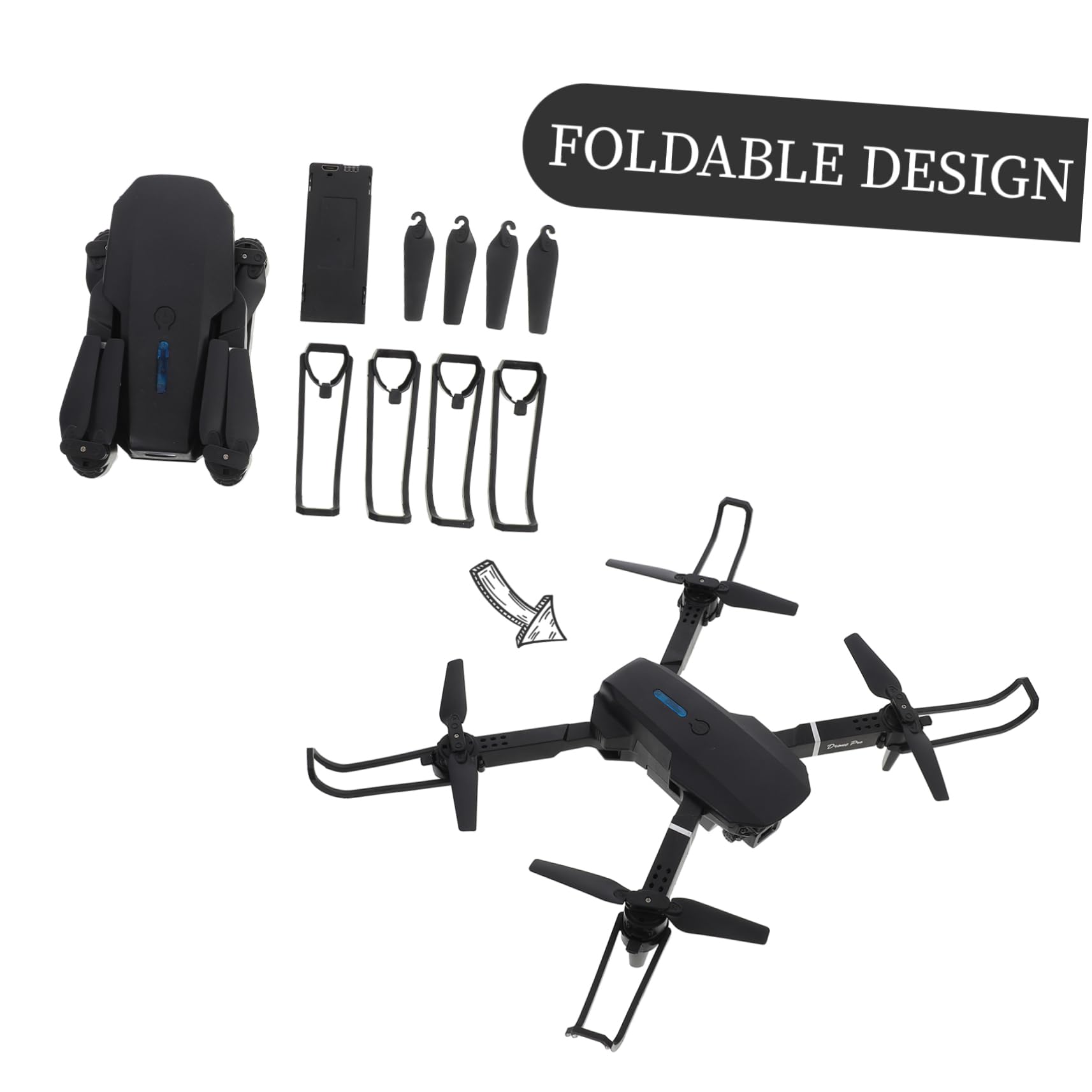 1 Dron z kamerą 1080p warkot Quadkopter inteligentny dron śledzący składany podwójny mini samolot Zabawka GPS