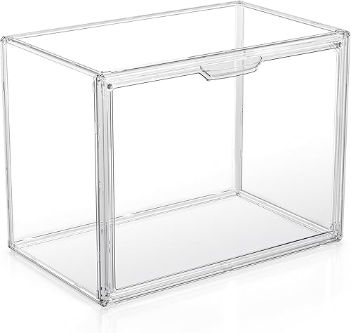 Contenedores de almacenamiento de plástico transparente  vitrina de acrílico con puerta magnética, organizador de bolso para armario caja de disponible en Yaxa Colombia
