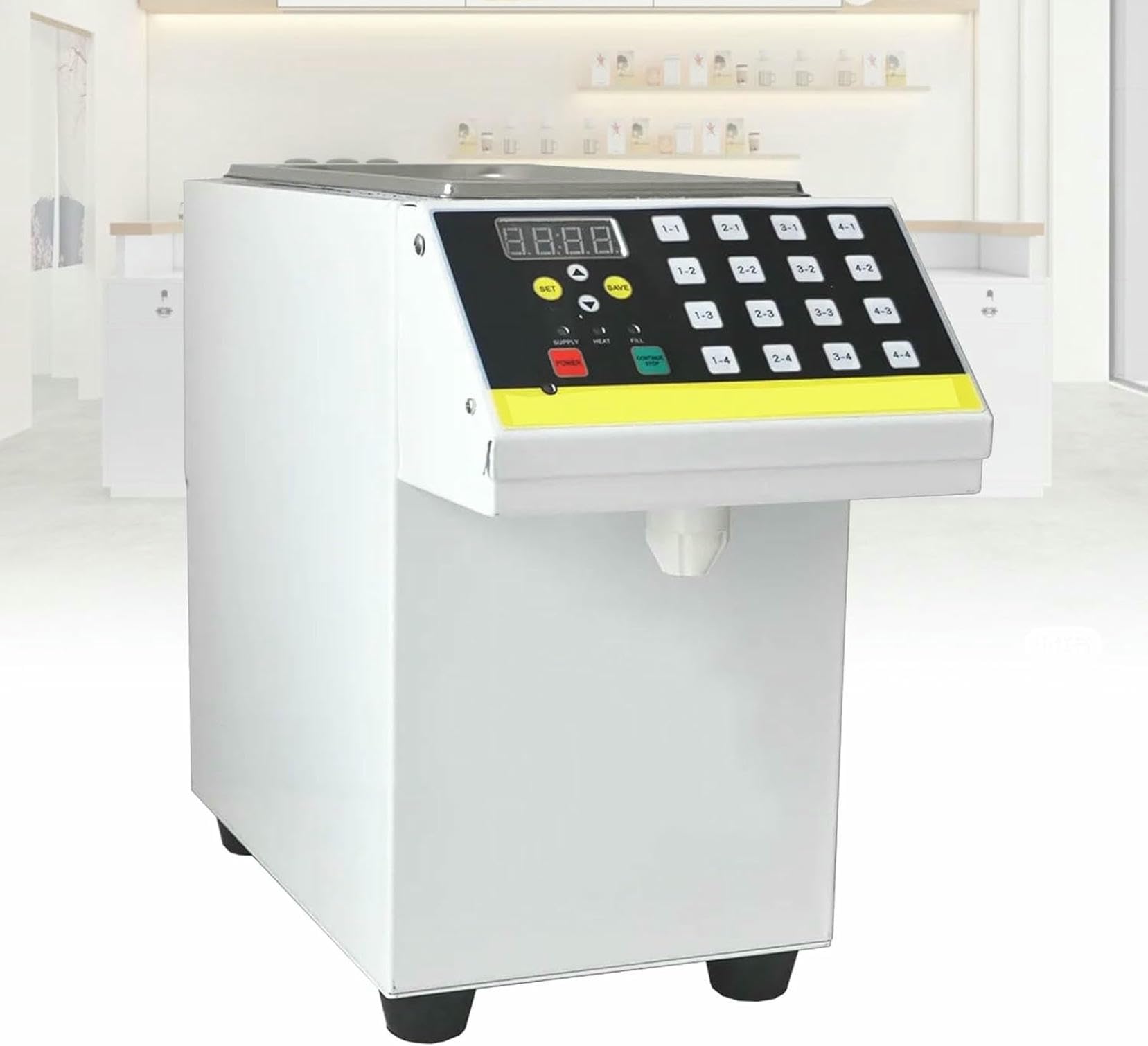 LYJYUJIE 8.5L Full Automatic Fructose Metering Quantitative Machine 350W Syrup Dispenser Fructose Quantifier Juice Milk Filling Fructose Machine~/