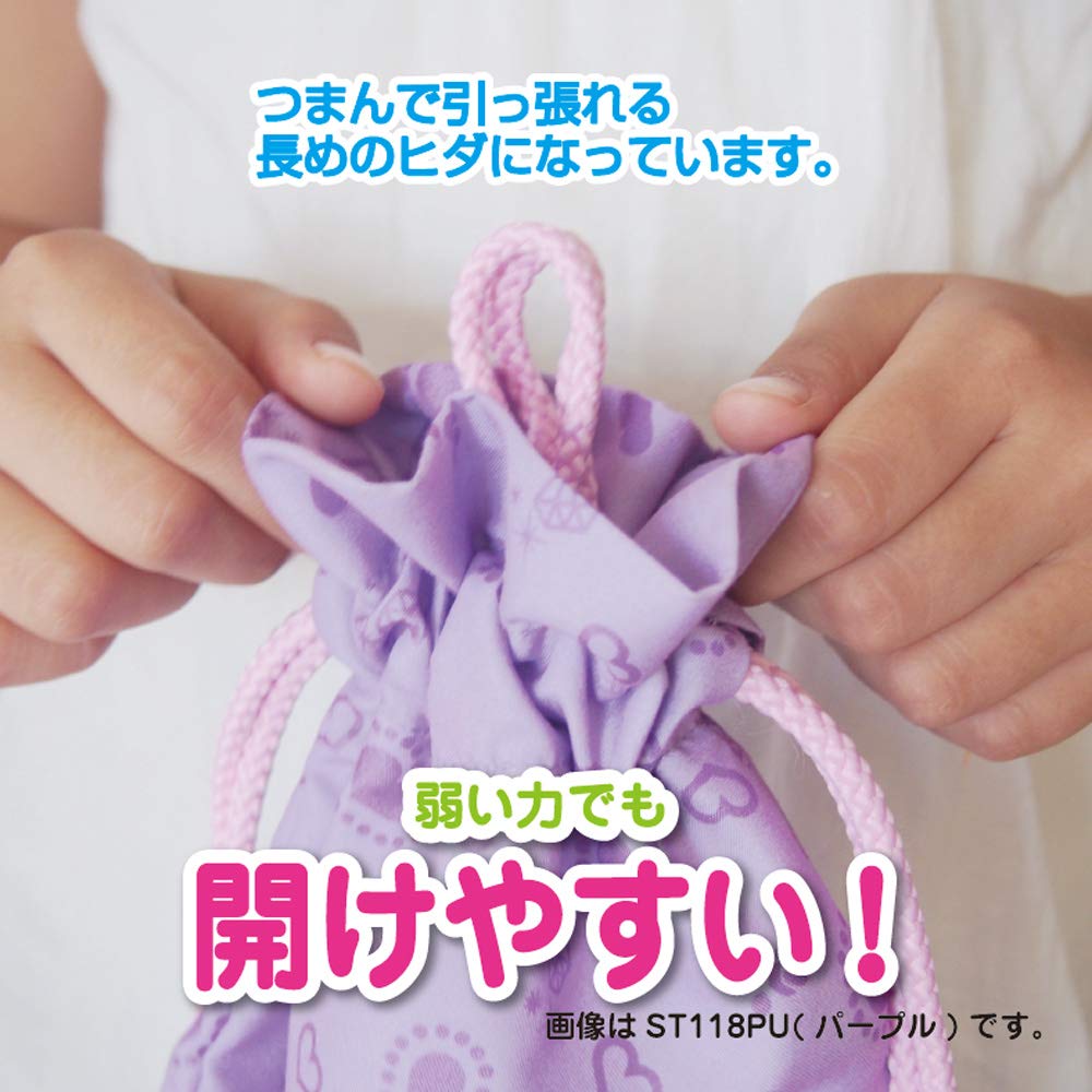 薄紫体操服袋シェルジェリーフィッシュ巾着ラベンダーループ付き 薄紫体操服袋シェルジェリーフィッシュ巾着ラベンダーループ付き