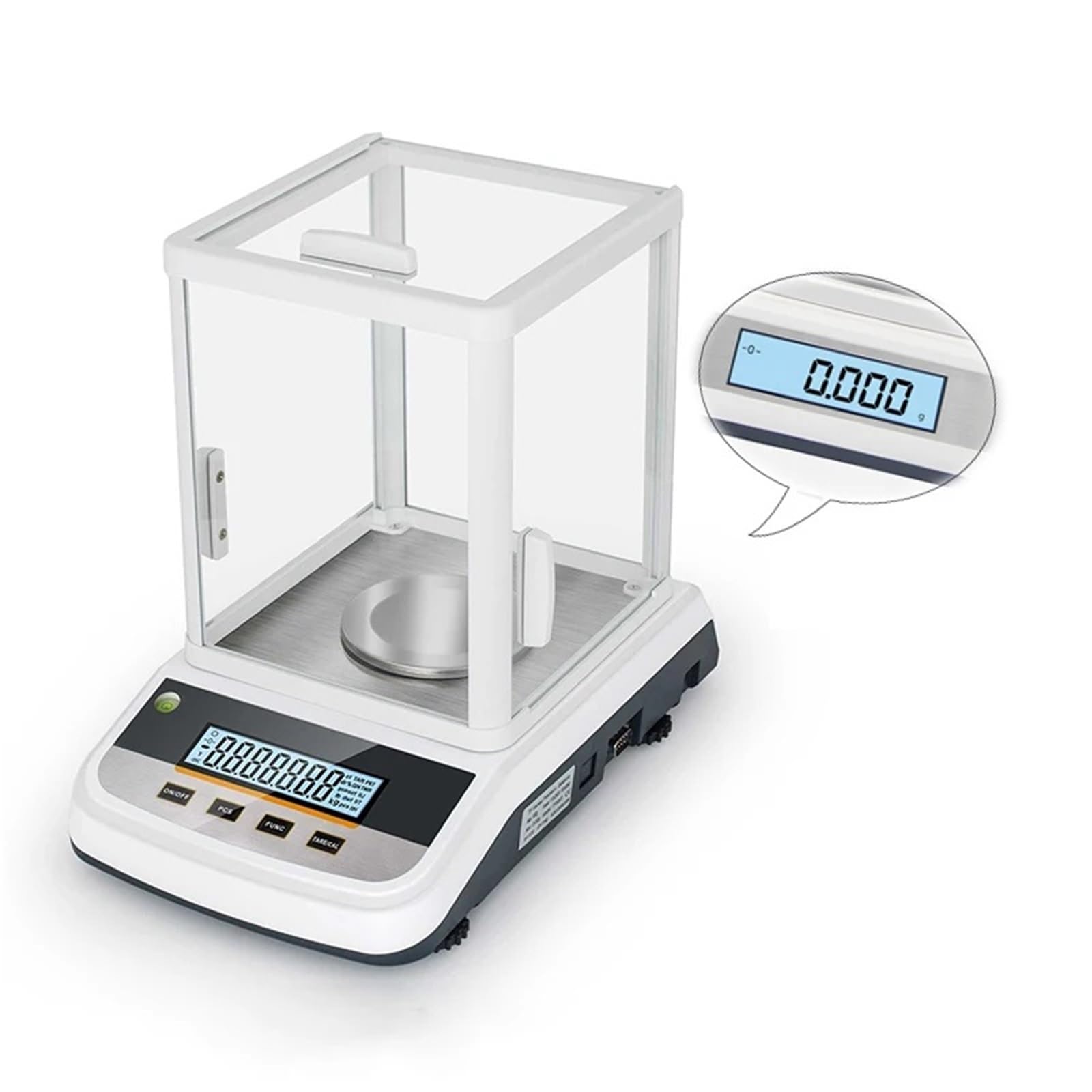 Bilancia analitica di precisione da laboratorio, bilancia con doppio display, digitale for gioielli, 200 g/300 g/500 g, 0,001 Di livello commerciale